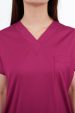 Kadın Üniforma Üst Vişne - Görsel 6