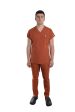 Klasik Erkek Likralı Üniforma Takım Kahverengi - Görsel 2