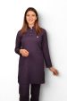 FLORANCE - Tesettür Üniforma Takım Koyu Mor